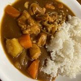 いつもの材料でカレー